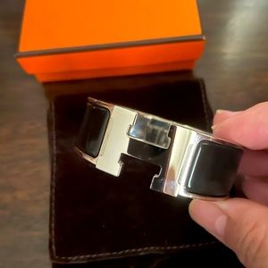 Authentic Hermes Clic Clac bracelet.
